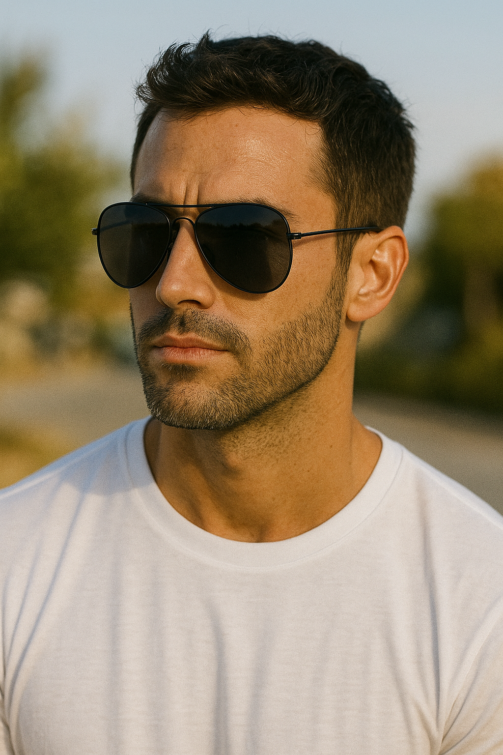 Sonnenbrille Air Force Aviator Black